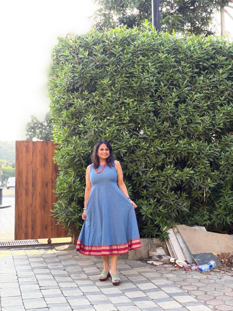 Handloom Flare dress