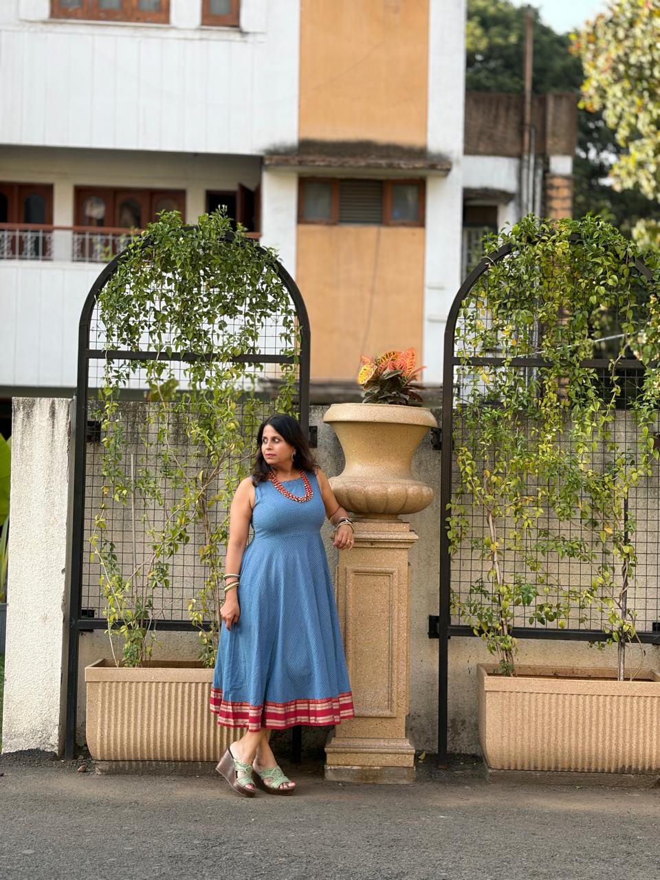 Handloom Flare dress