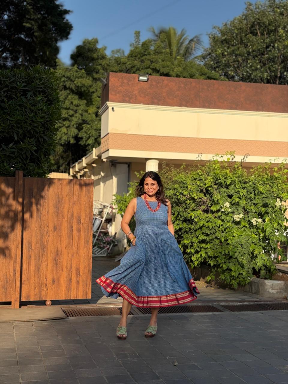 Handloom Flare dress