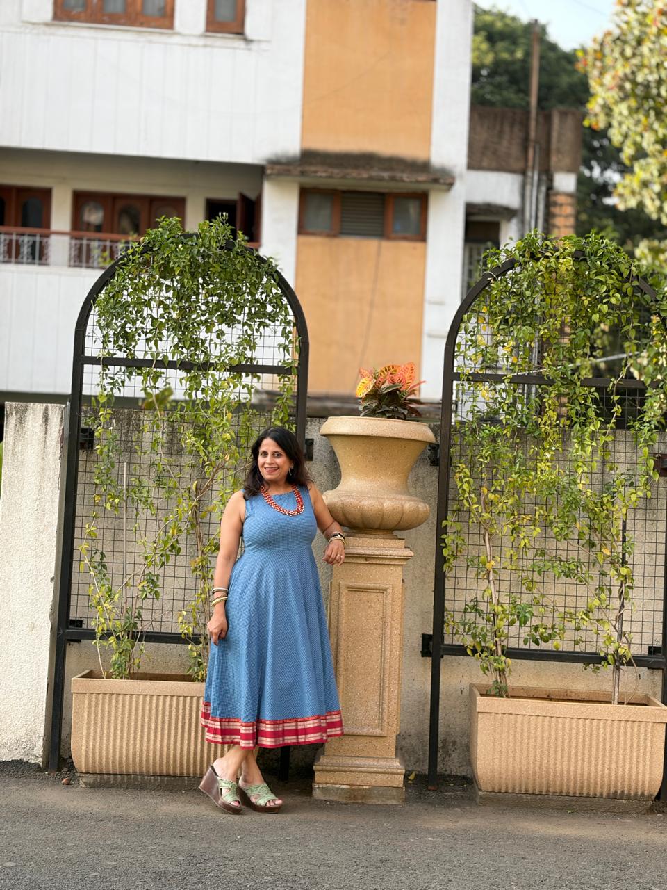Handloom Flare dress